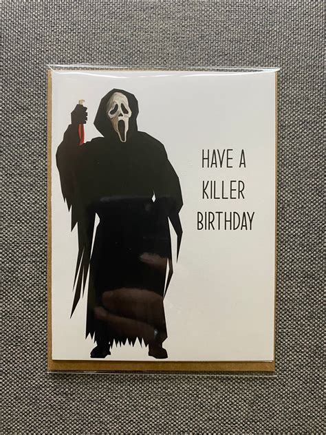 horror birthday cards